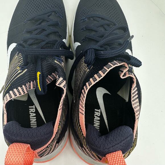 Nike Metcon DSX Flyknit 2 Shoes Women's 9.5 Sneakers Navy Blue/Pink 924595-404 - Picture 10 of 13